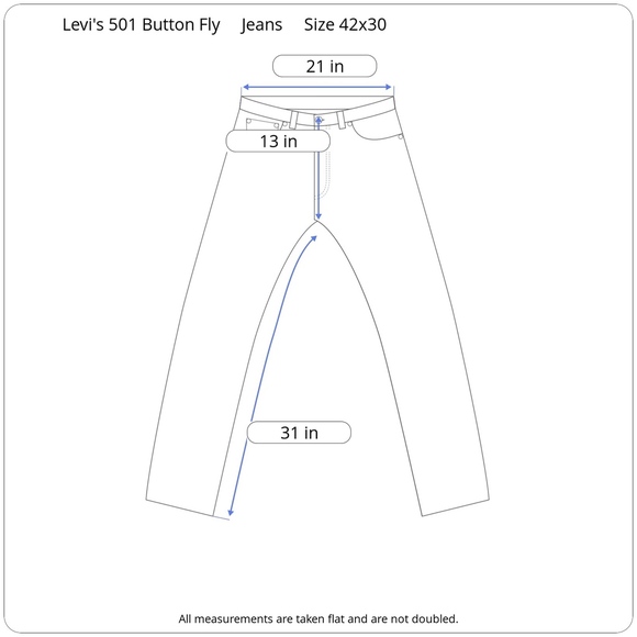 [Levi’s] Men's Med Wash 501 Straight Leg Jeans - Picture 8 of 8